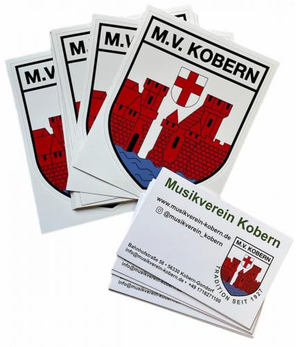 MV-Kobern-Aufkleber-Visitenkarten